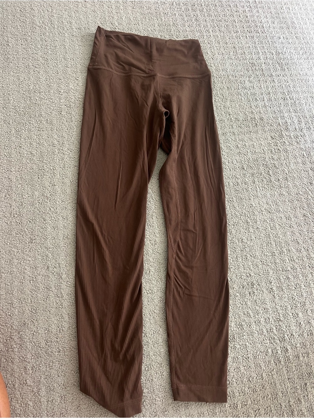 lululemon athletica Brown Ribbed High-Waist Leggings - Picture 1 of 3